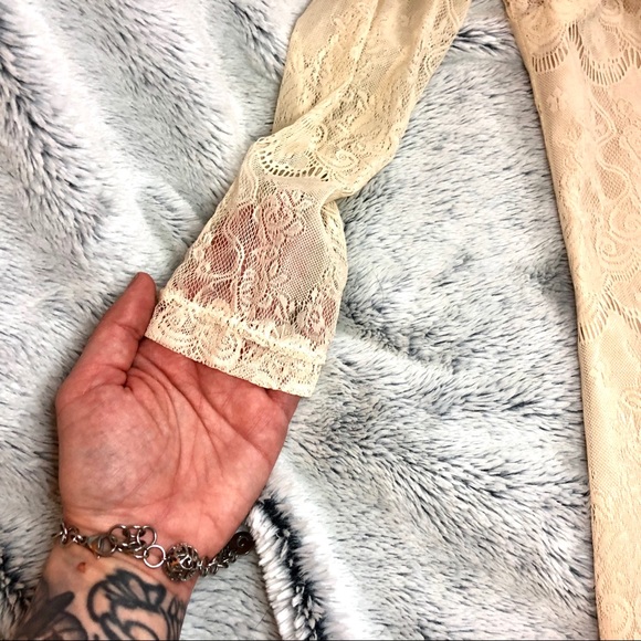 UO Cream Lace Mini Dress - Picture 6 of 6